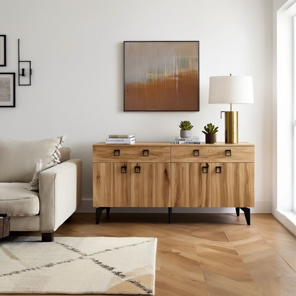 Ceviz Tonlarının Sıcaklığıyla Modern Bir Dokunuş: Elara Konsol