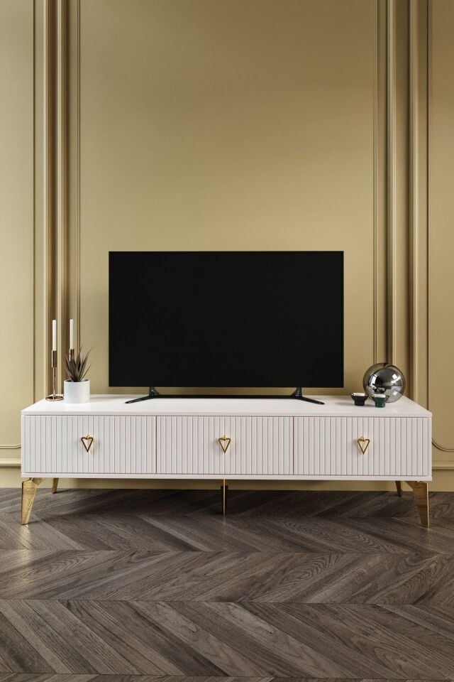 150 CM ZEUGMA MDF MEBRAN KAPAK EKRU GOLD