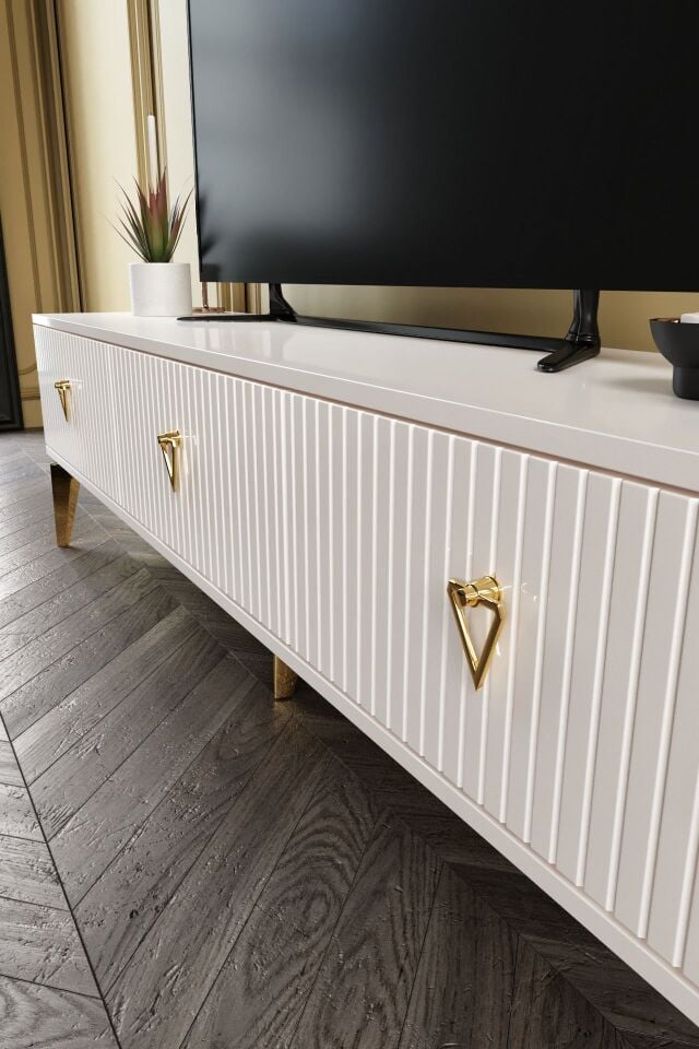 150 CM ZEUGMA MDF MEBRAN KAPAK EKRU GOLD