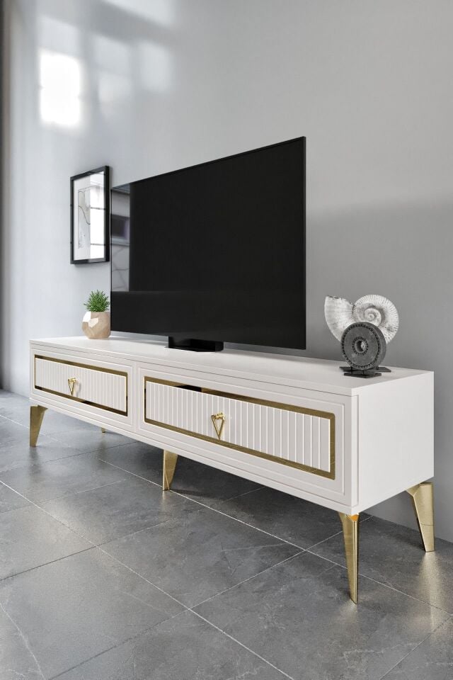 150 CM TREND MDF MEBRAN KAPAK EKRU GOLD