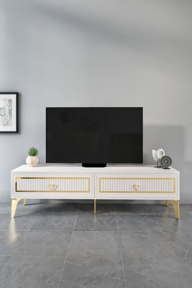 150 CM TREND MDF MEBRAN KAPAK EKRU GOLD