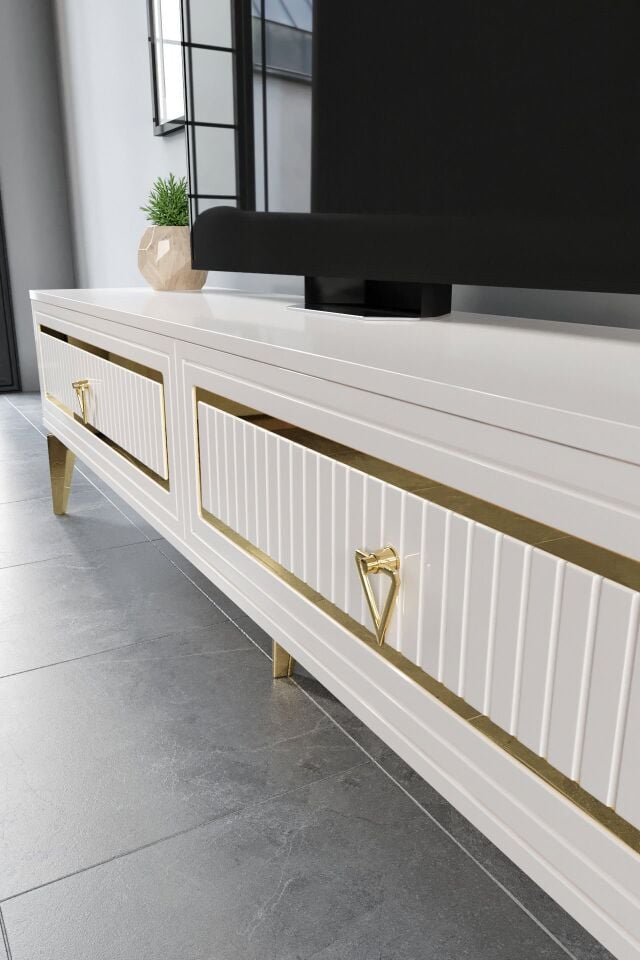 150 CM TREND MDF MEBRAN KAPAK EKRU GOLD