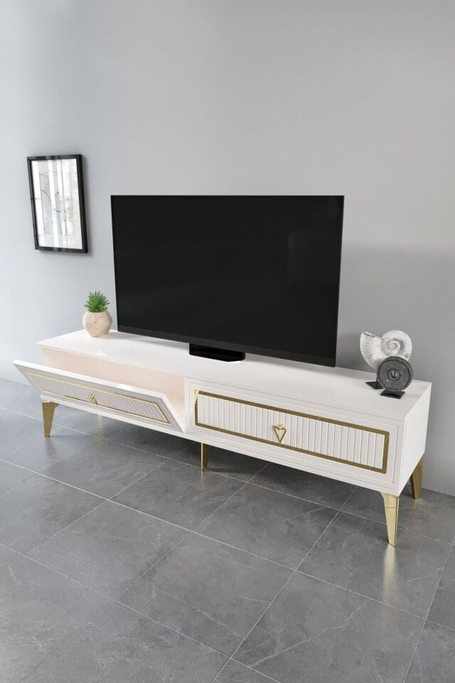 150 CM TREND MDF MEBRAN KAPAK EKRU GOLD