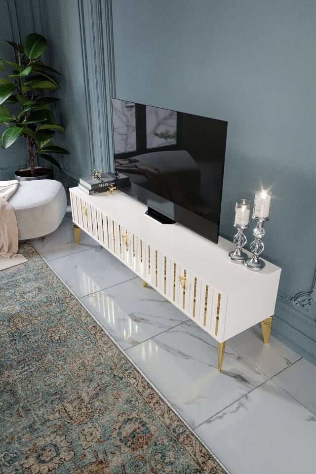 180 Cm Dubai Mdf Mebran Kapak Ekru Gold