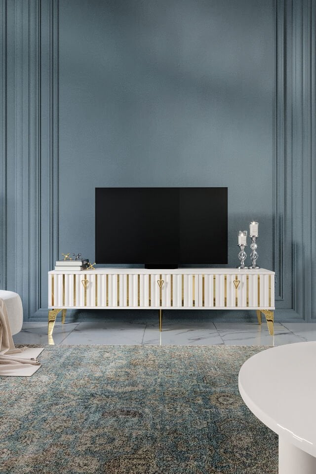 180 Cm Dubai Mdf Mebran Kapak Ekru Gold