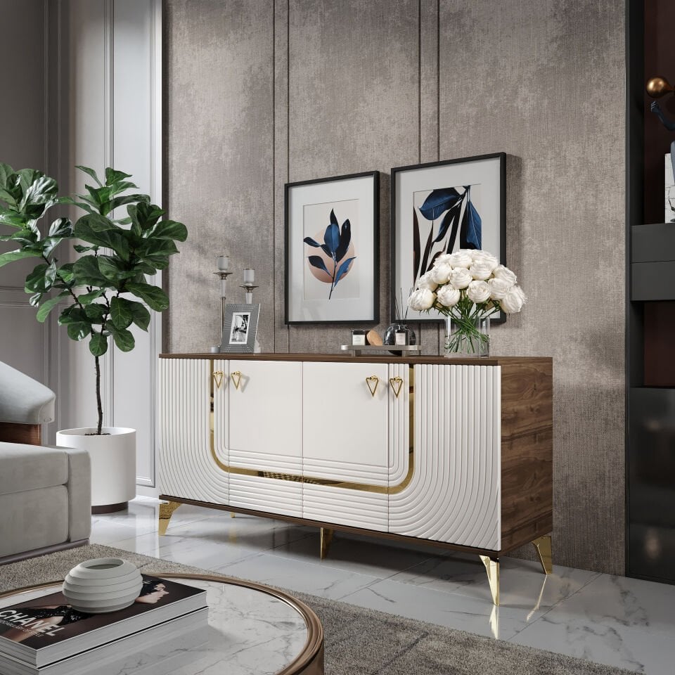 Art Konsol 4 Kapaklı 160 cm - Aytaşı Ceviz