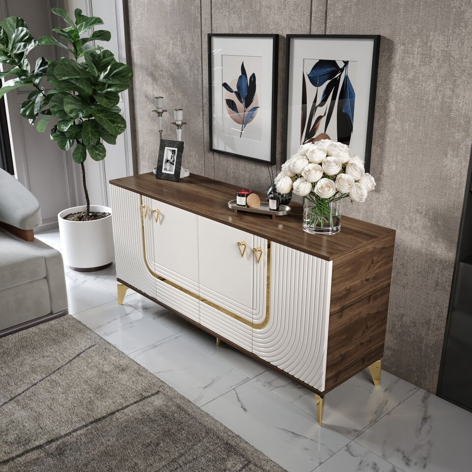 Art Konsol 4 Kapaklı 160 cm - Aytaşı Ceviz