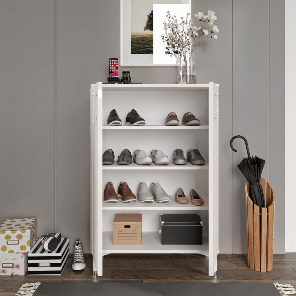 Lyra çok amaçlı dolap iç raflar beyaz gümüş