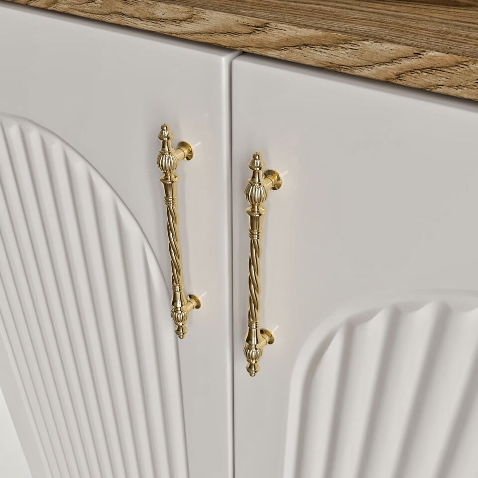 Kale Metal Kulp Ayakkabılık  Çok Amaçlı Dolap Mutfak Kiler Balkon Ekru Ceviz