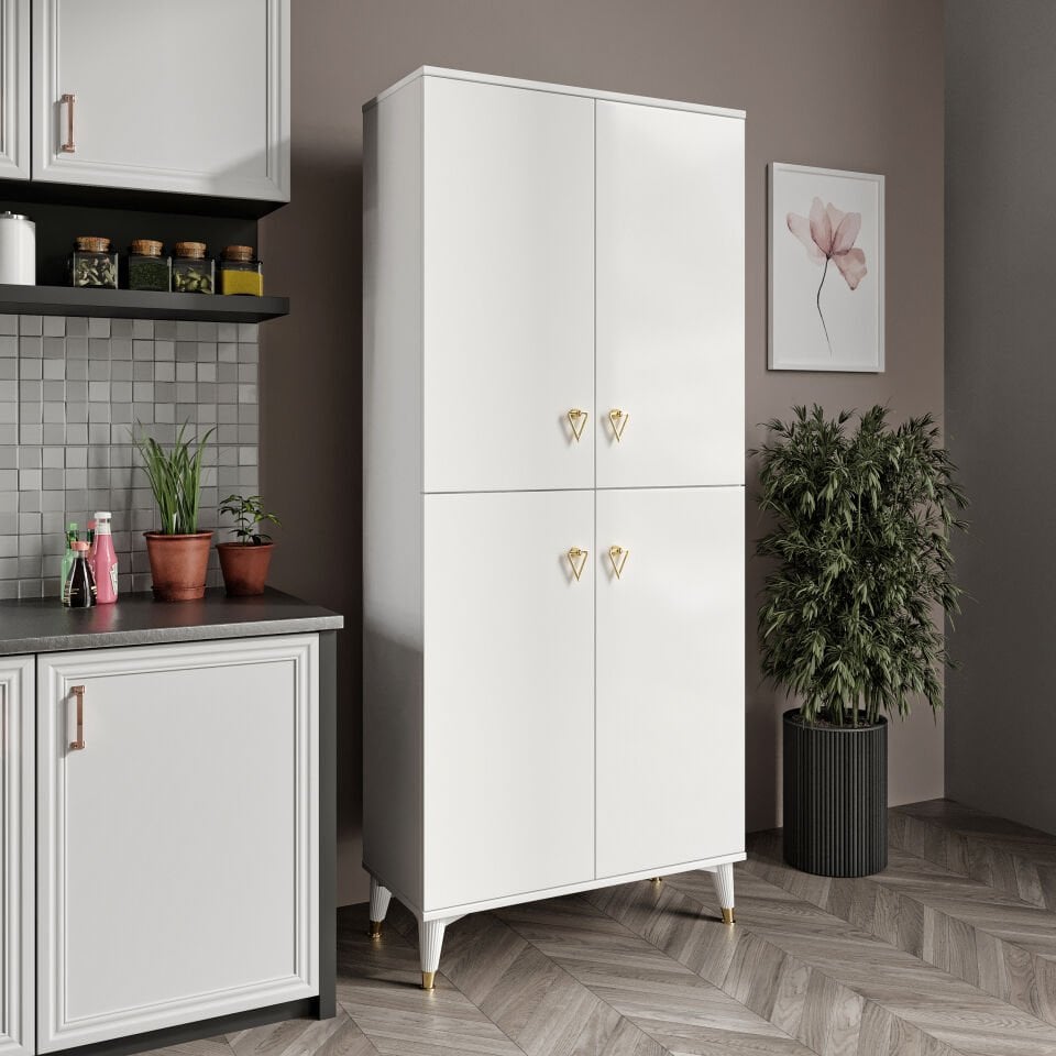 SP4190 beyaz gold çok amaçlı dolap ön görünüm
