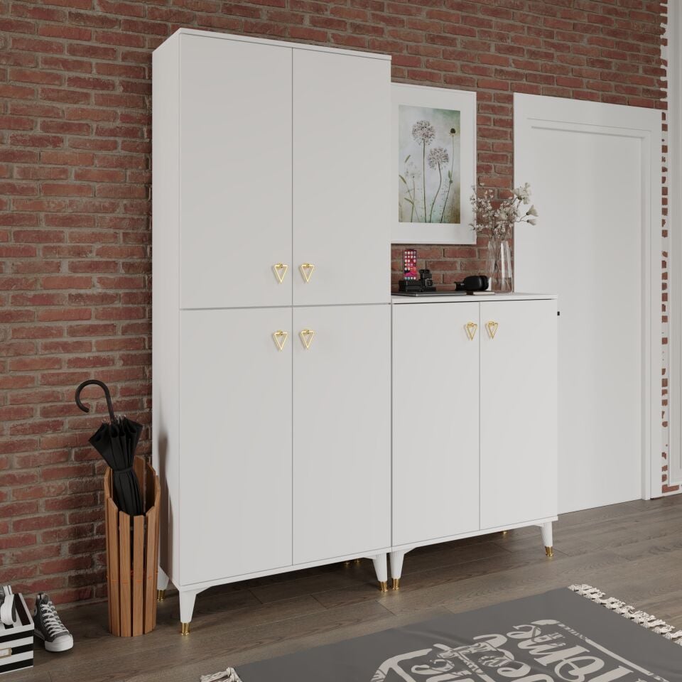 SP6190 beyaz gold çok amaçlı dolap ön görünüm