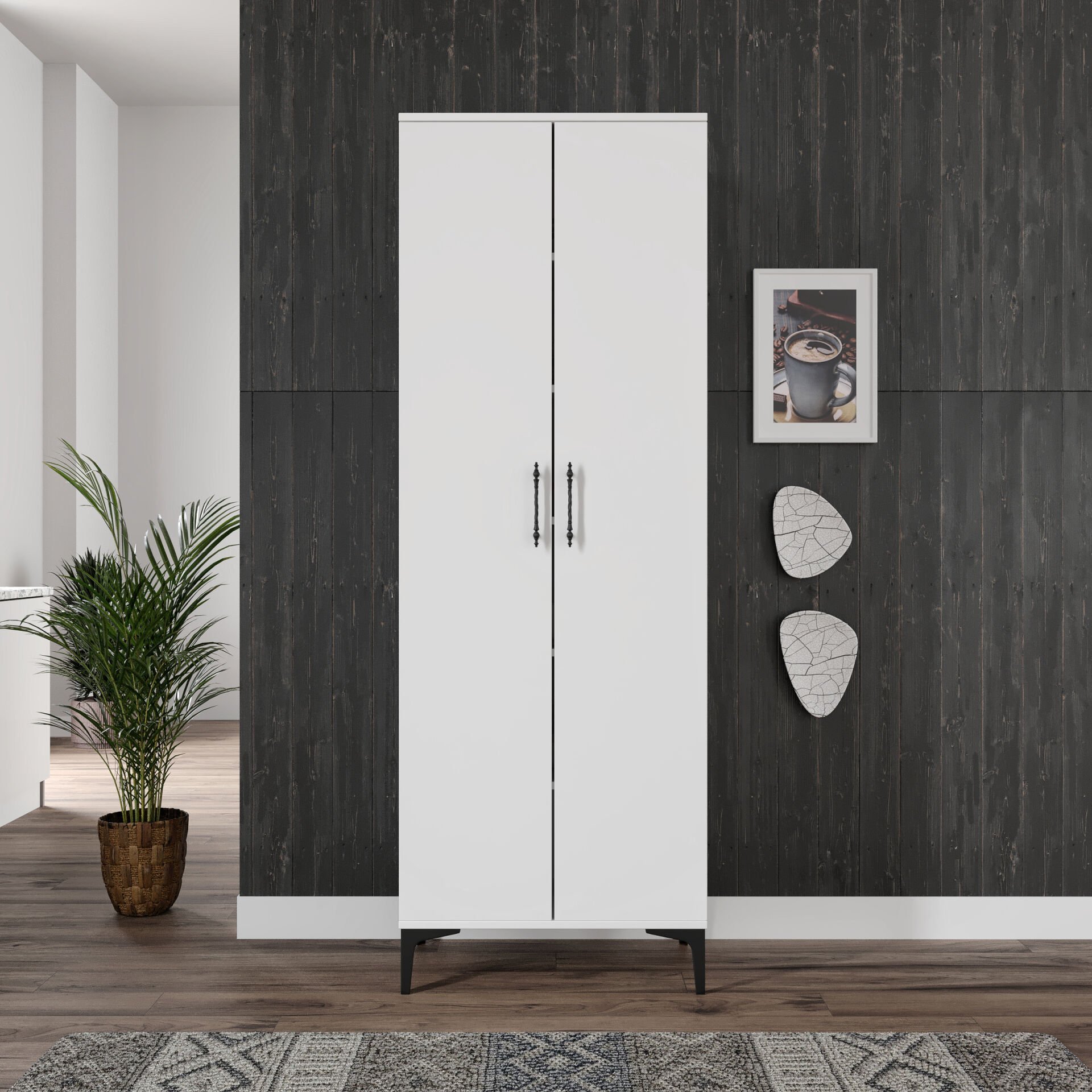 PLA2200 beyaz çok amaçlı dolap mutfak banyo balkon kiler