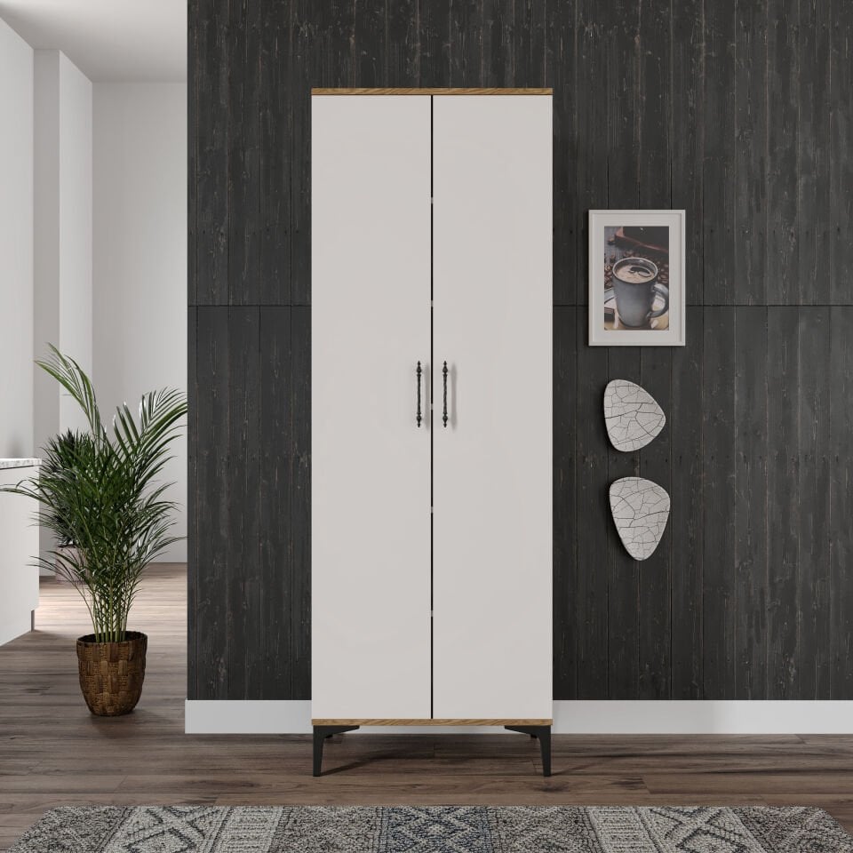 Plain Metal Ayak Metal Kulp Pla2200 Çok Amaçlı Dolap Mutfak Dolabı Banyo Dolabı Ayakkabılık Balkon Dolabı Killer Ekru Ceviz