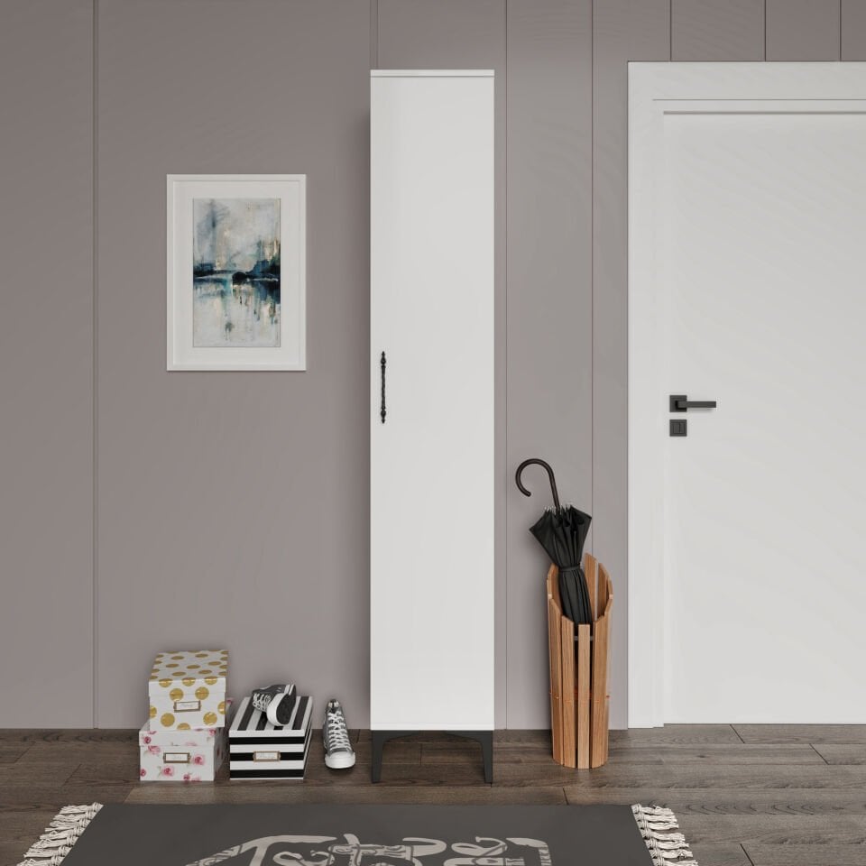 Plain Metal Ayak Metal Kulp Pla1200 Ayakkabılık Mutfak Dolabı Banyo Dolabı Balkon Dolabı Kiler Dolabı Çok Amaçlı Dolap Beyaz