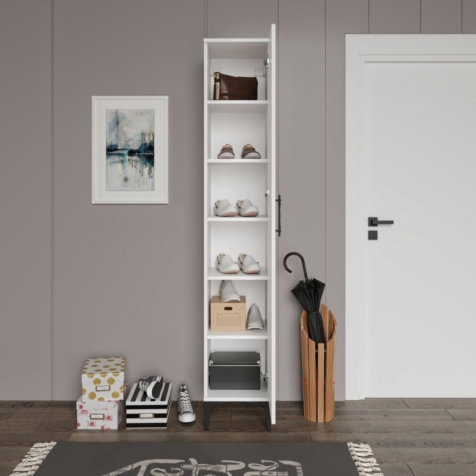 Plain Metal Ayak Metal Kulp Pla1200 Ayakkabılık Mutfak Dolabı Banyo Dolabı Balkon Dolabı Kiler Dolabı Çok Amaçlı Dolap Beyaz