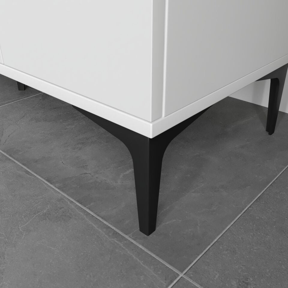 Plain Metal Ayak Metal Kulp Pla4120 Konsol Beyaz