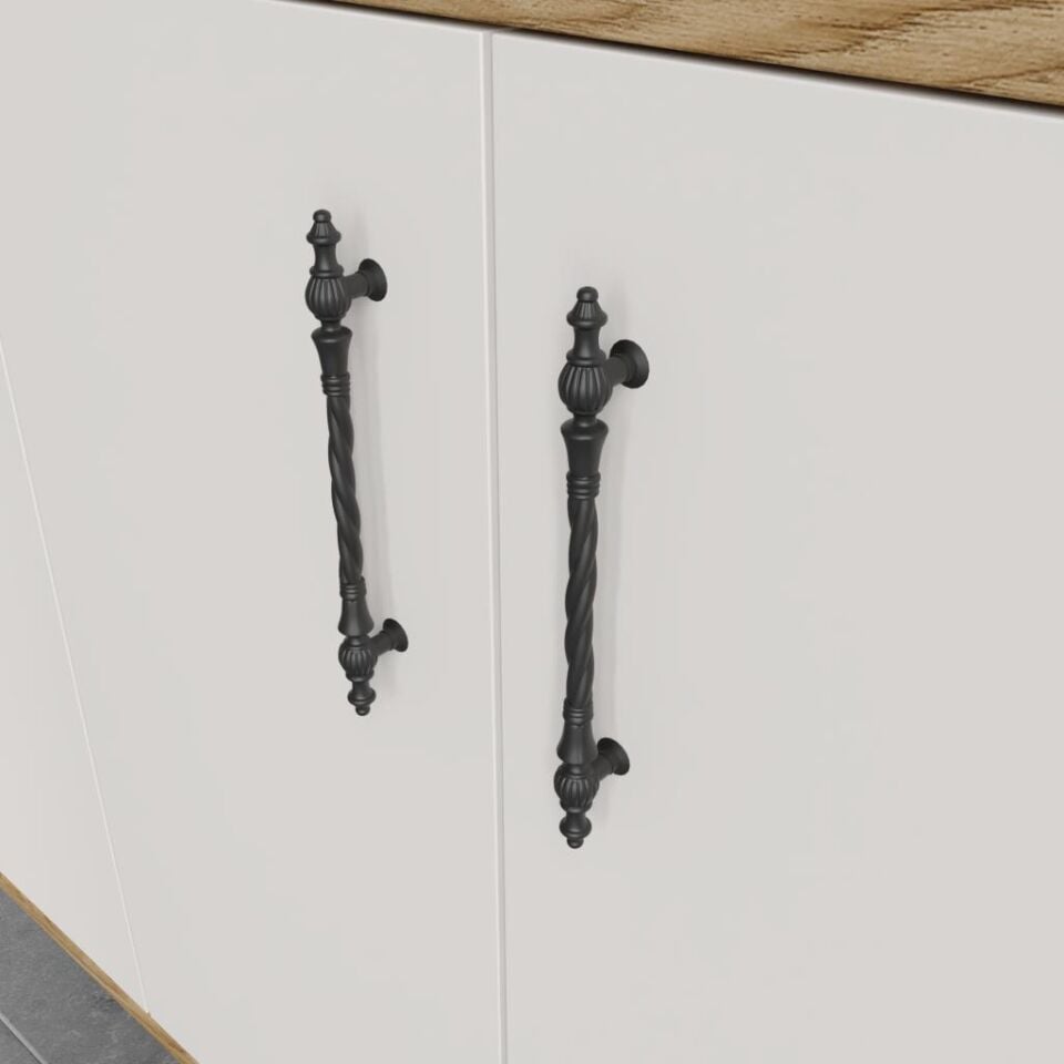 Plain Metal Ayak Metal Kulp Pla4120 Konsol Eru Ceviz