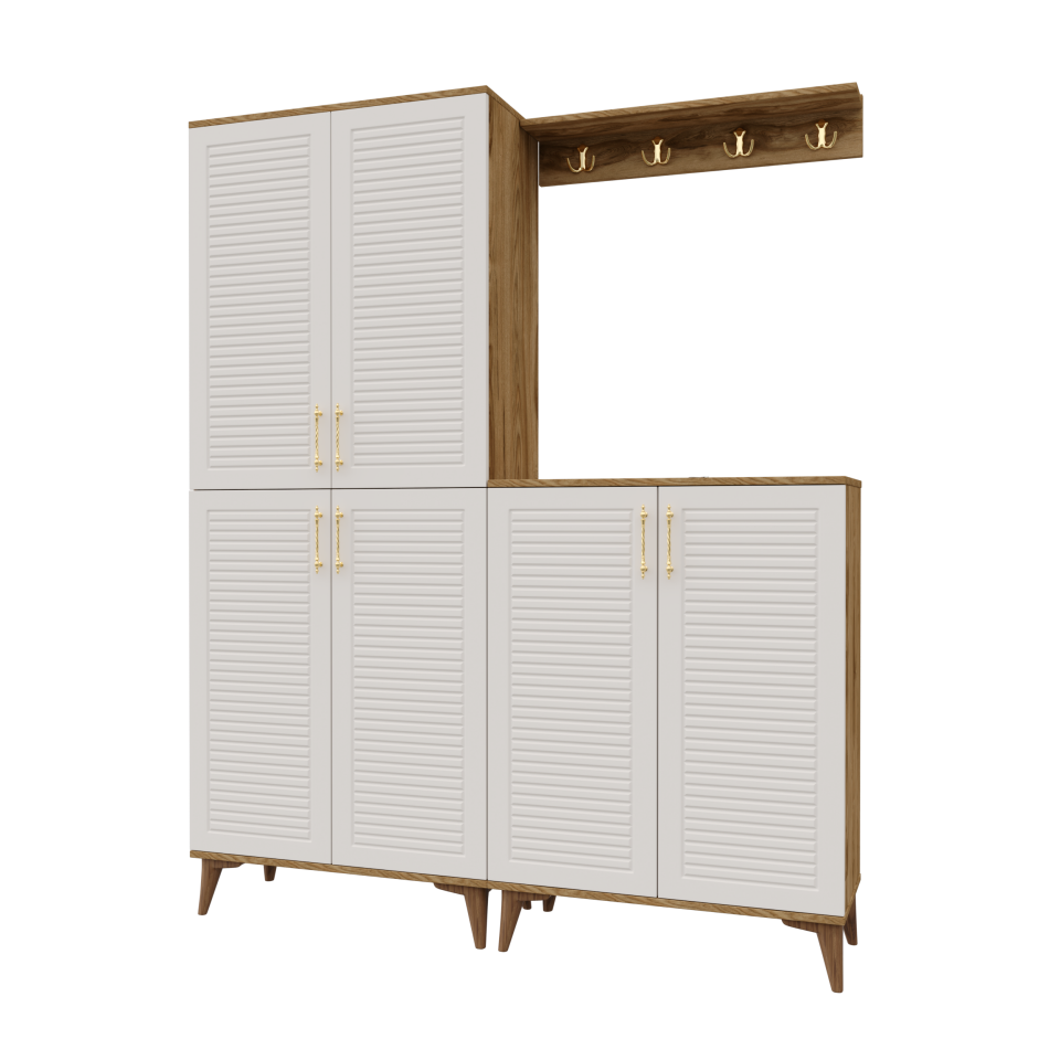 Modern tasarım panjurlu portmanto