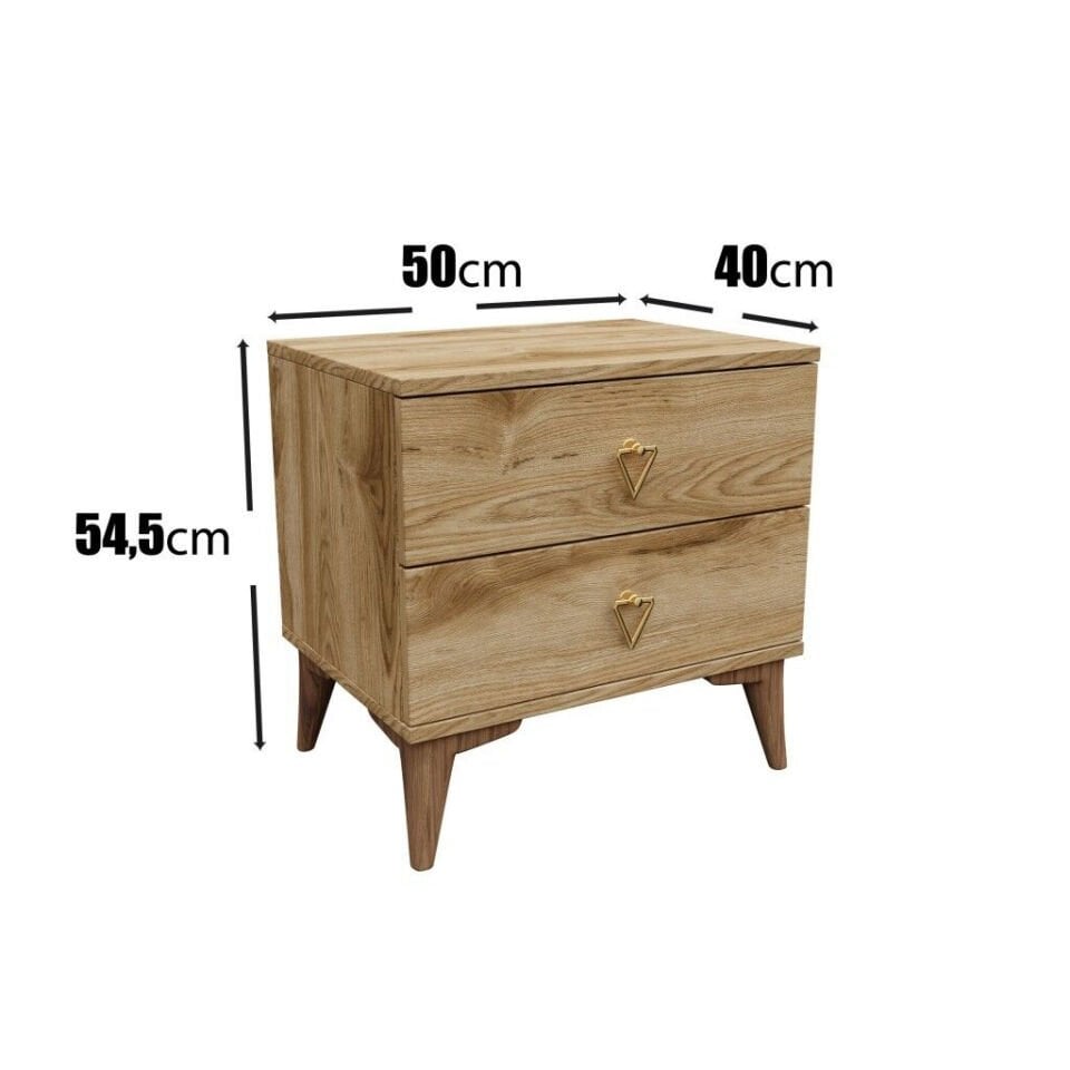 Şık ve fonksiyonel ceviz komodin